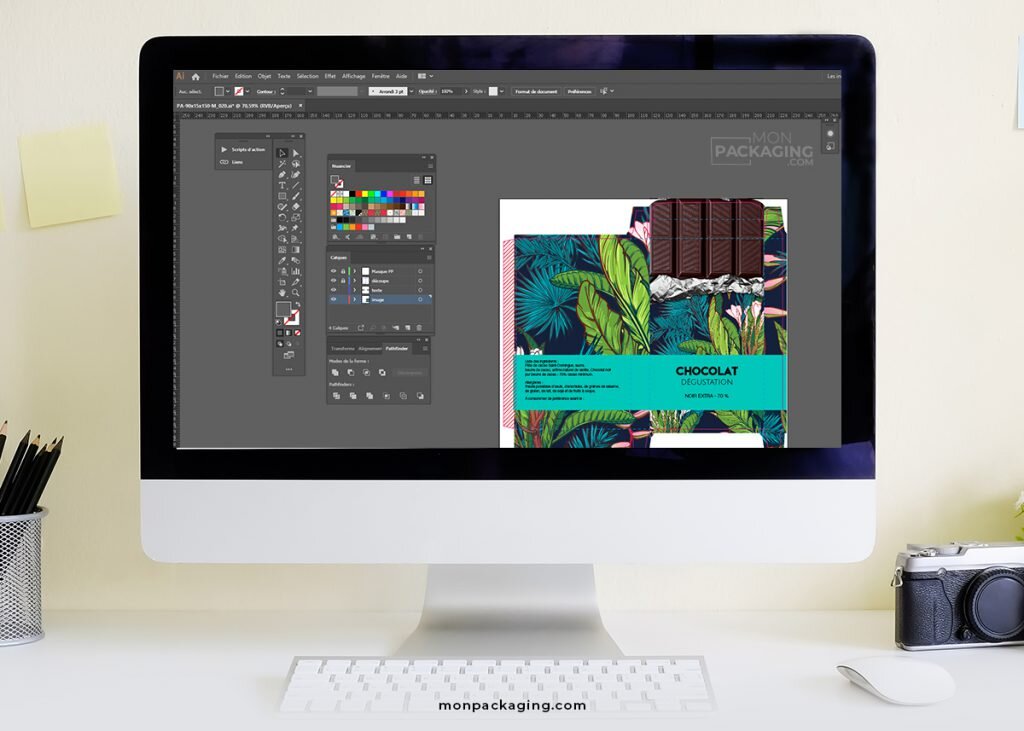 Créer packaging avec Illustrator