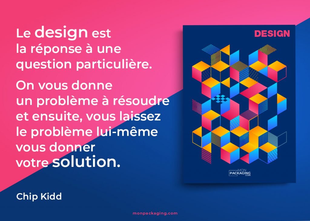 citation Chip kidd, idées de design de packaging