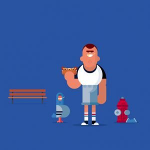 style flat illustration en emballage