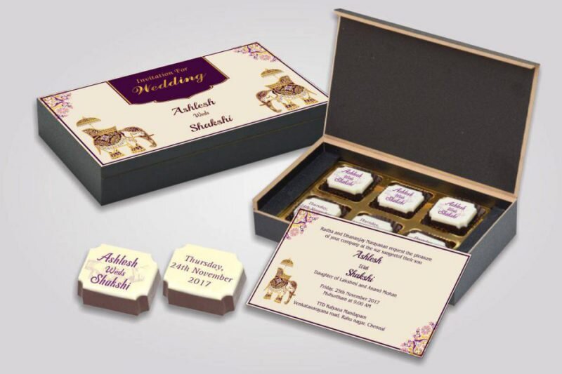 Packaging chocolat pour mariage