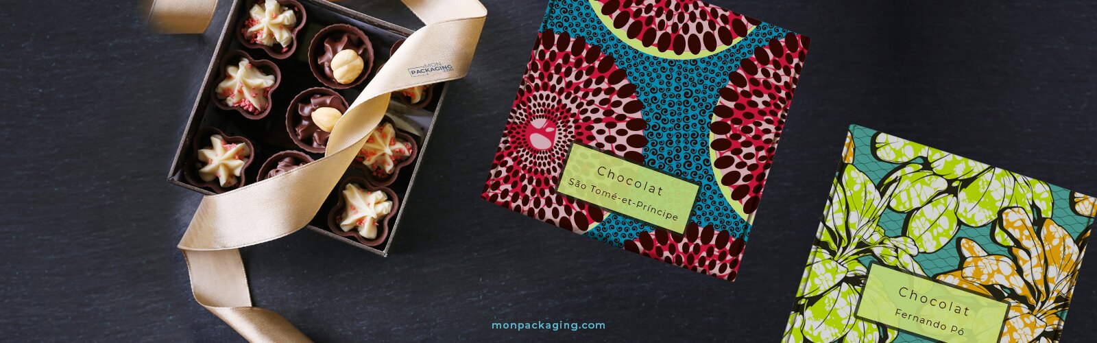 Boîte cadeau vintage personnalisée - avec Chocolats Côte d'Or