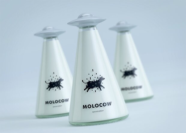 packaging lait molocow