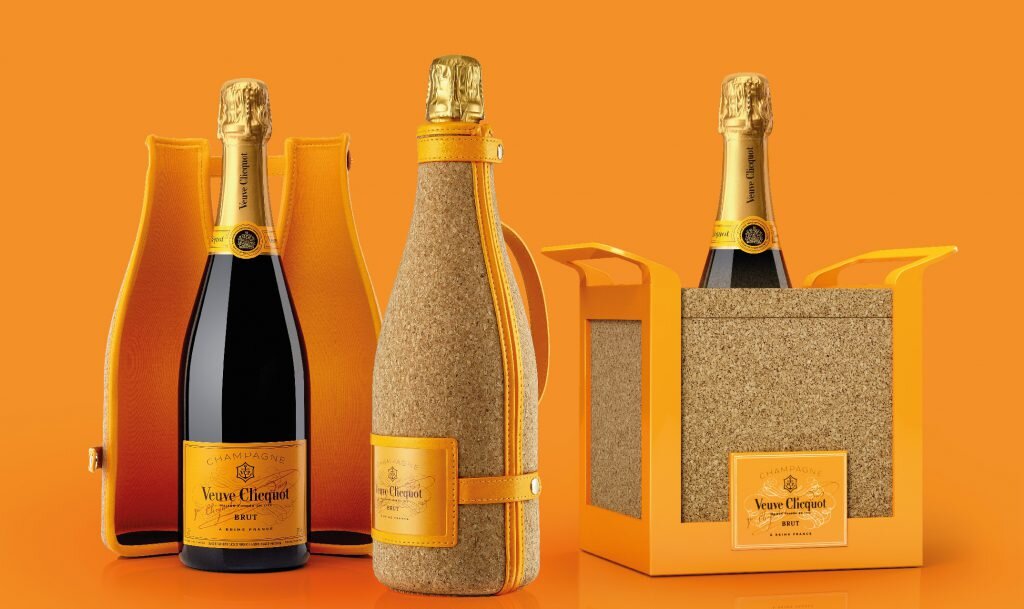 packaging et emballage champagne Veuve Cliquot