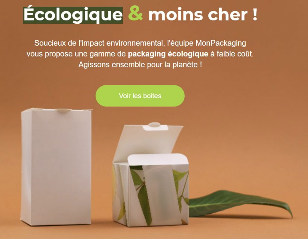 packaging et boite écologique MonPackaging