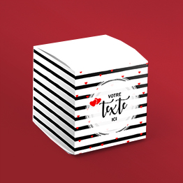 Packaging cube Saint-Valentin